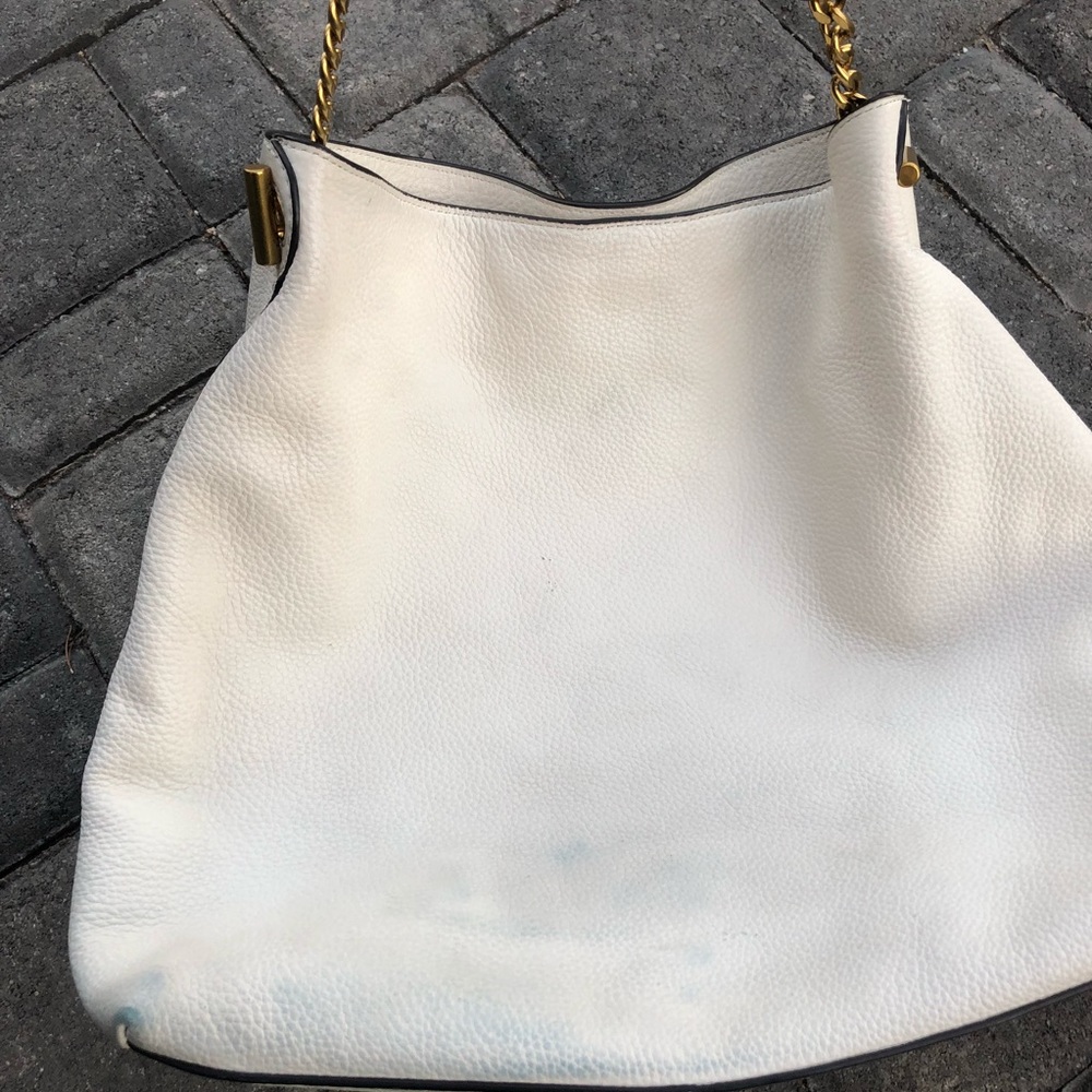 Chelsea Chain Leather Hobo TORY BURCH - Picture 6 of 8